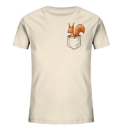 Lässiges Eichhörnchen In Tasche - Kids Organic Shirt