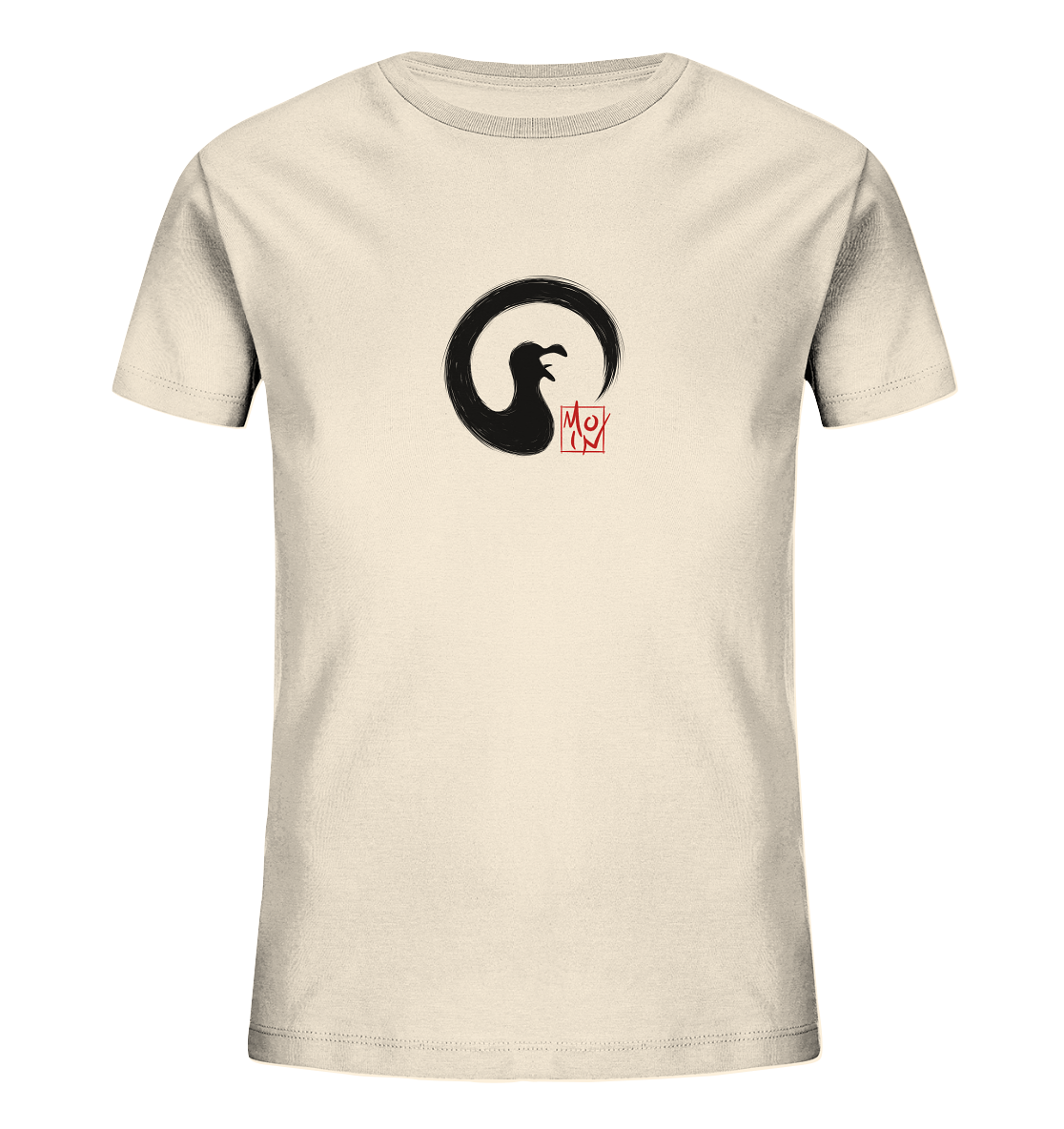 Moin kreischende japanische Enso Möwe - Kids Organic Shirt