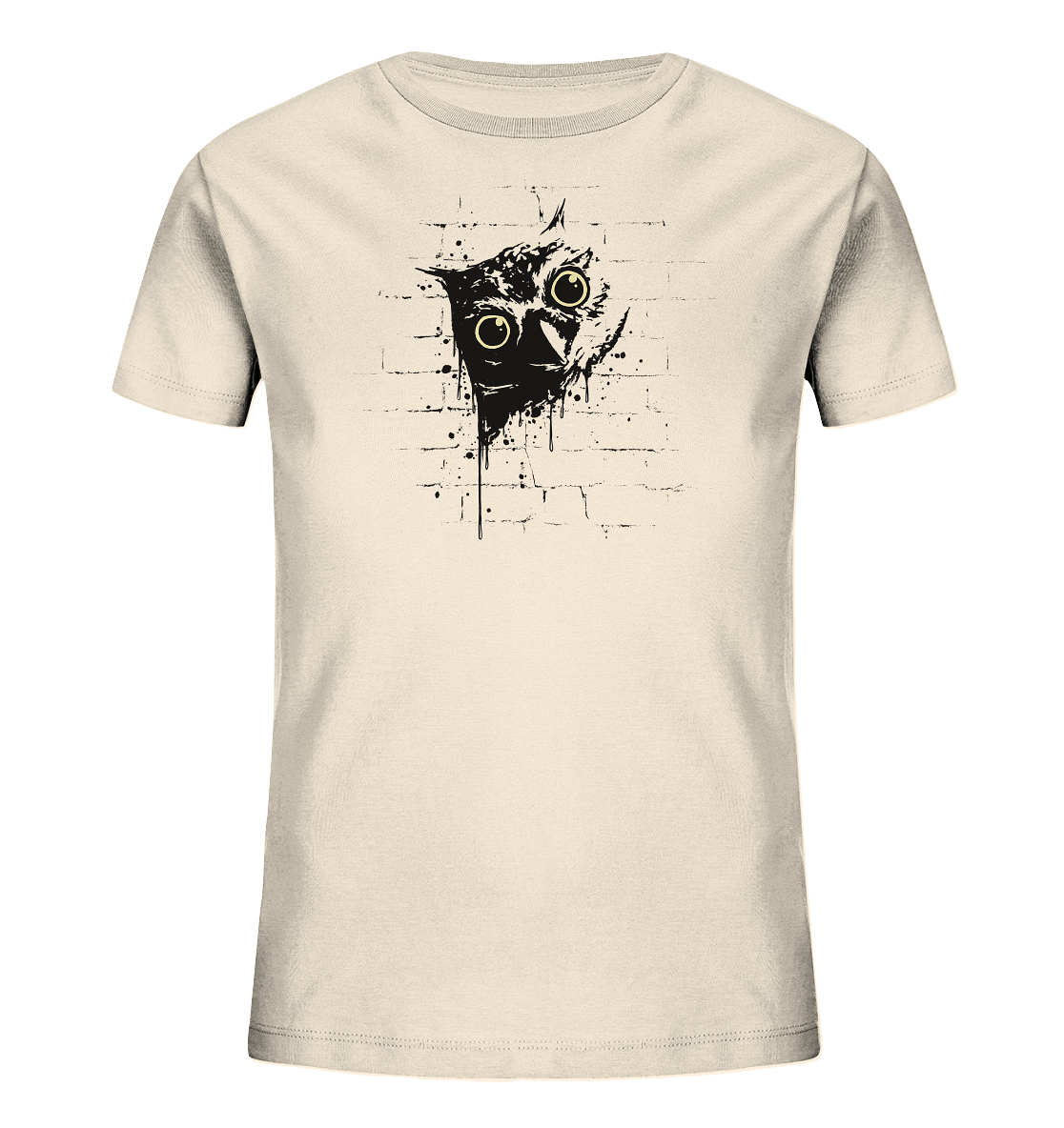 Lässige Street Art Eule - Kids Organic Shirt