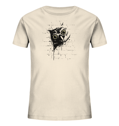 Lässige Street Art Eule - Kids Organic Shirt