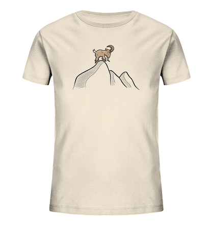 Ziegenbock in den Bergen - Kids Organic Shirt
