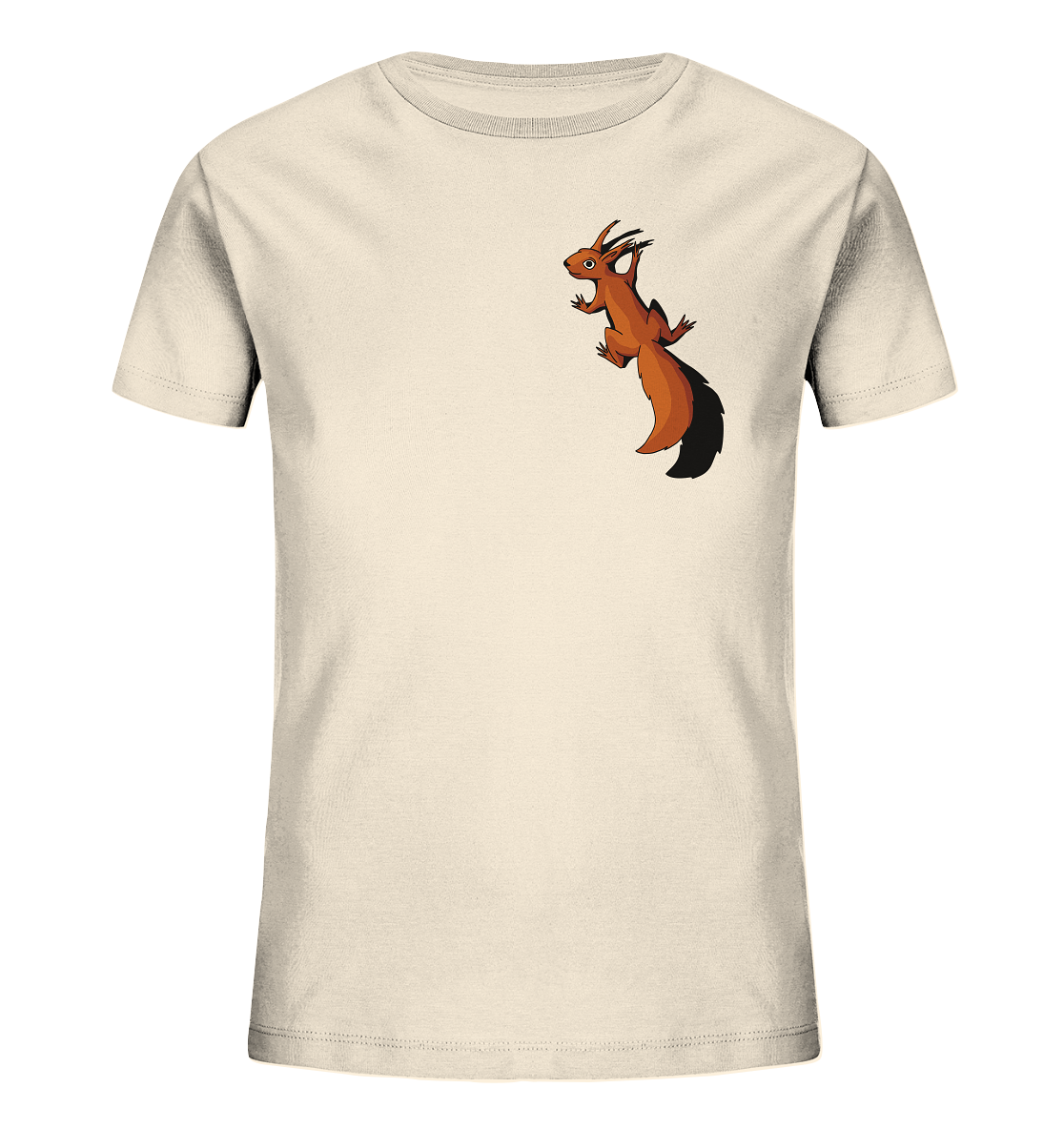 Süßes Eichhörnchen klettert - Kids Organic Shirt