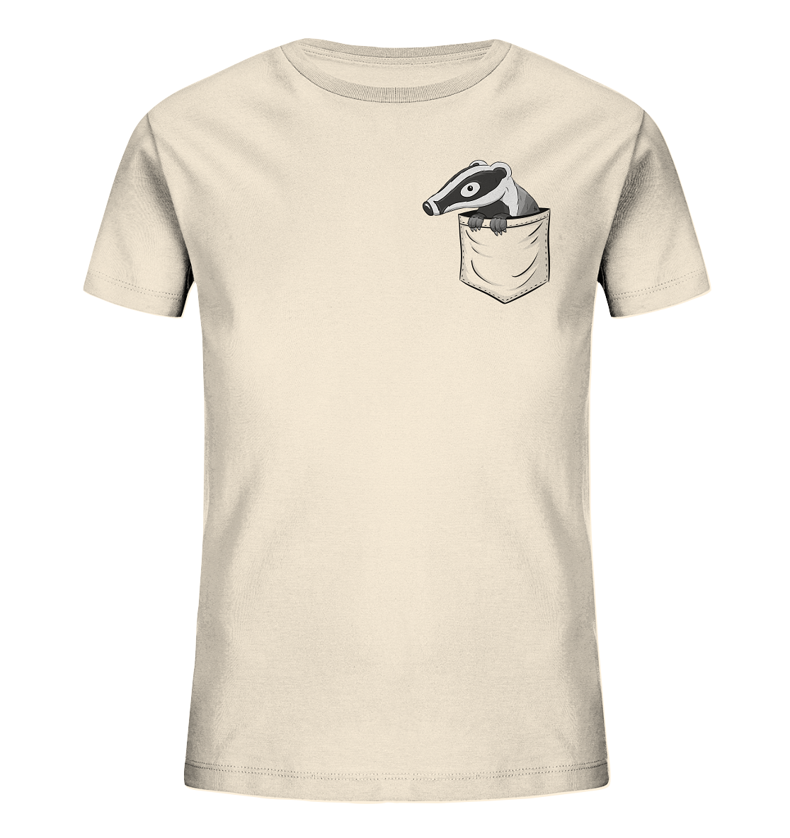 Lustig gemütlicher Dachs In der Tasche - Kids Organic Shirt