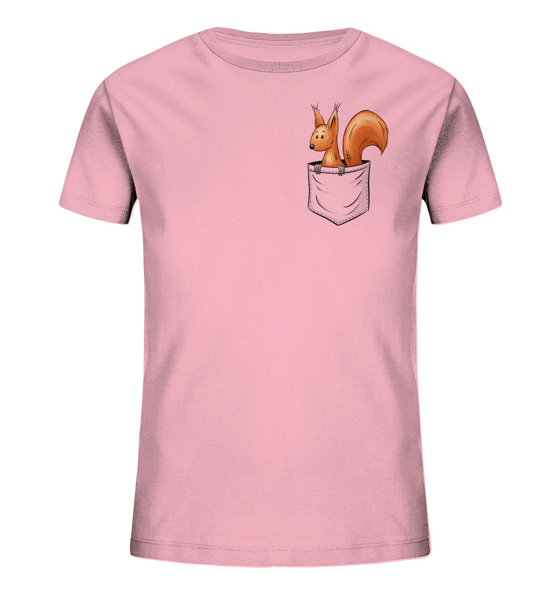 Lässiges Eichhörnchen In Tasche - Kids Organic Shirt