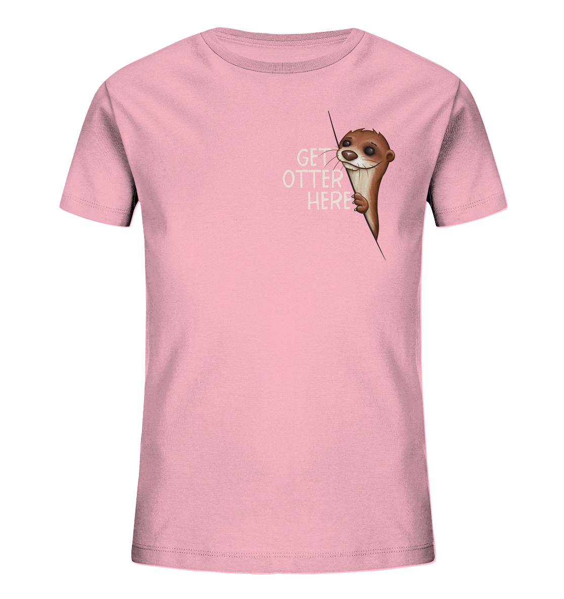 Get Otter Here | Lustiger Otter Kalauer - Kids Organic Shirt