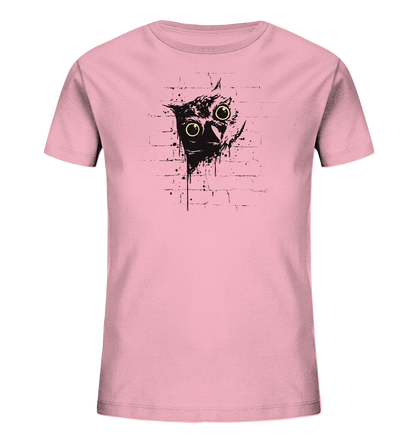 Lässige Street Art Eule - Kids Organic Shirt