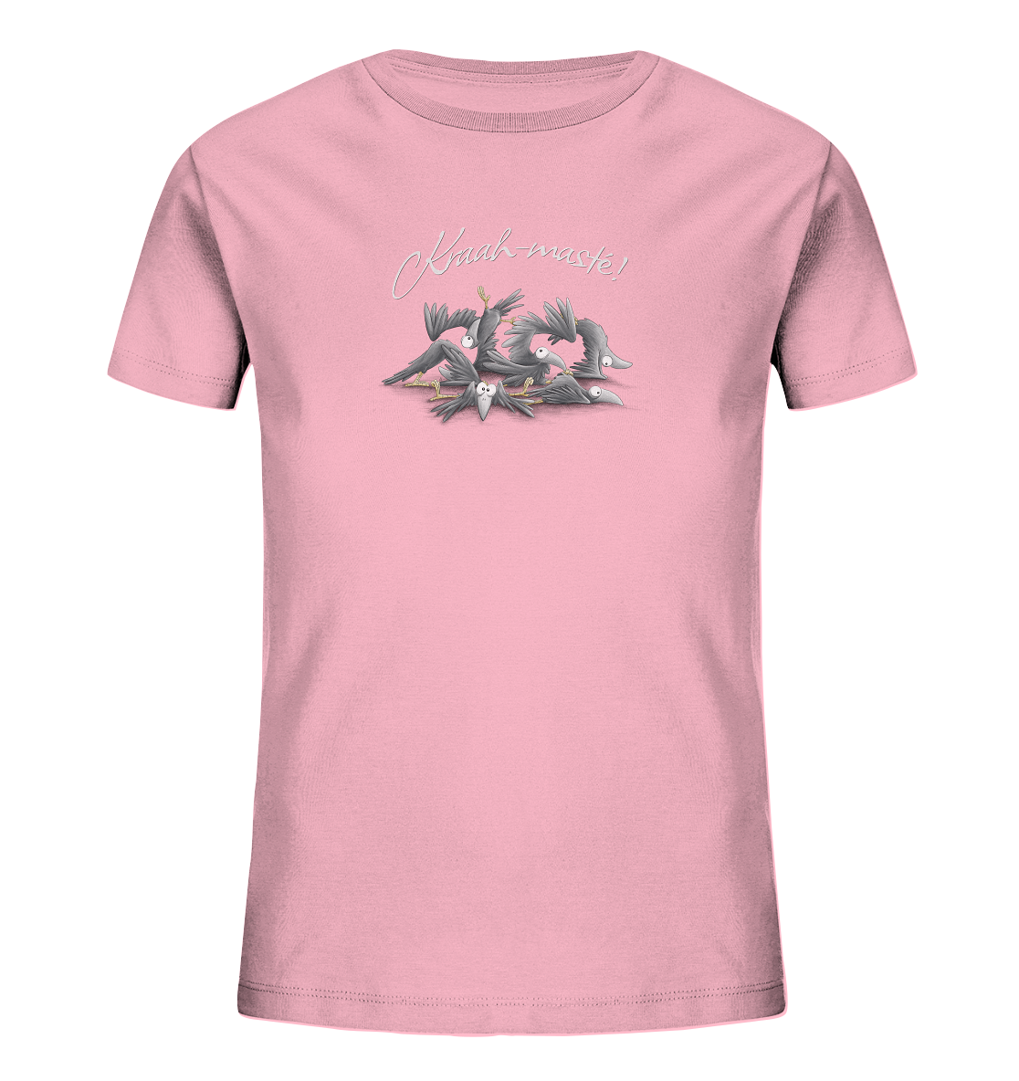 Kraah-masté! Yoga Raben Krähen - Kids Organic Shirt