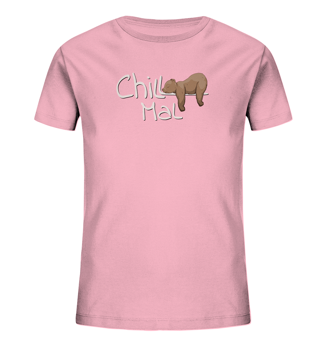 Chill Mal schläfriger Braunbär - Kids Organic Shirt