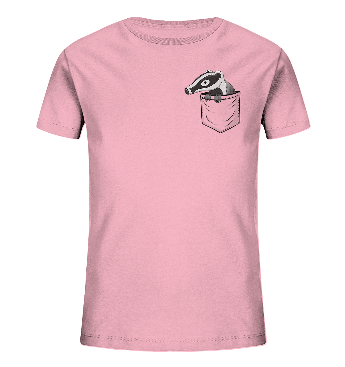 Lustig gemütlicher Dachs In der Tasche - Kids Organic Shirt