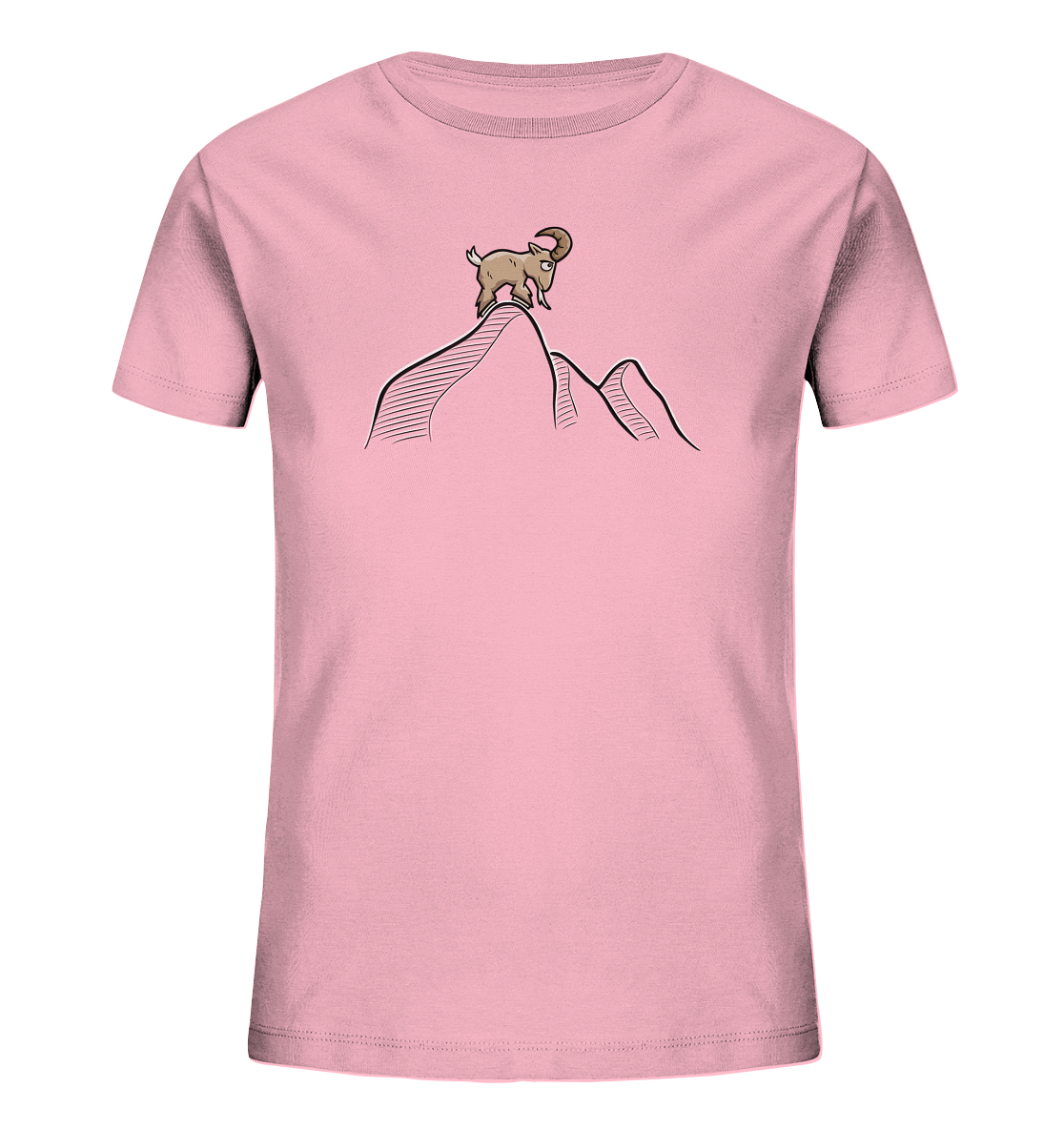 Ziegenbock in den Bergen - Kids Organic Shirt