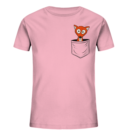 Fuchs in der Brusttasche | Taschen-Fuchs - Kids Organic Shirt