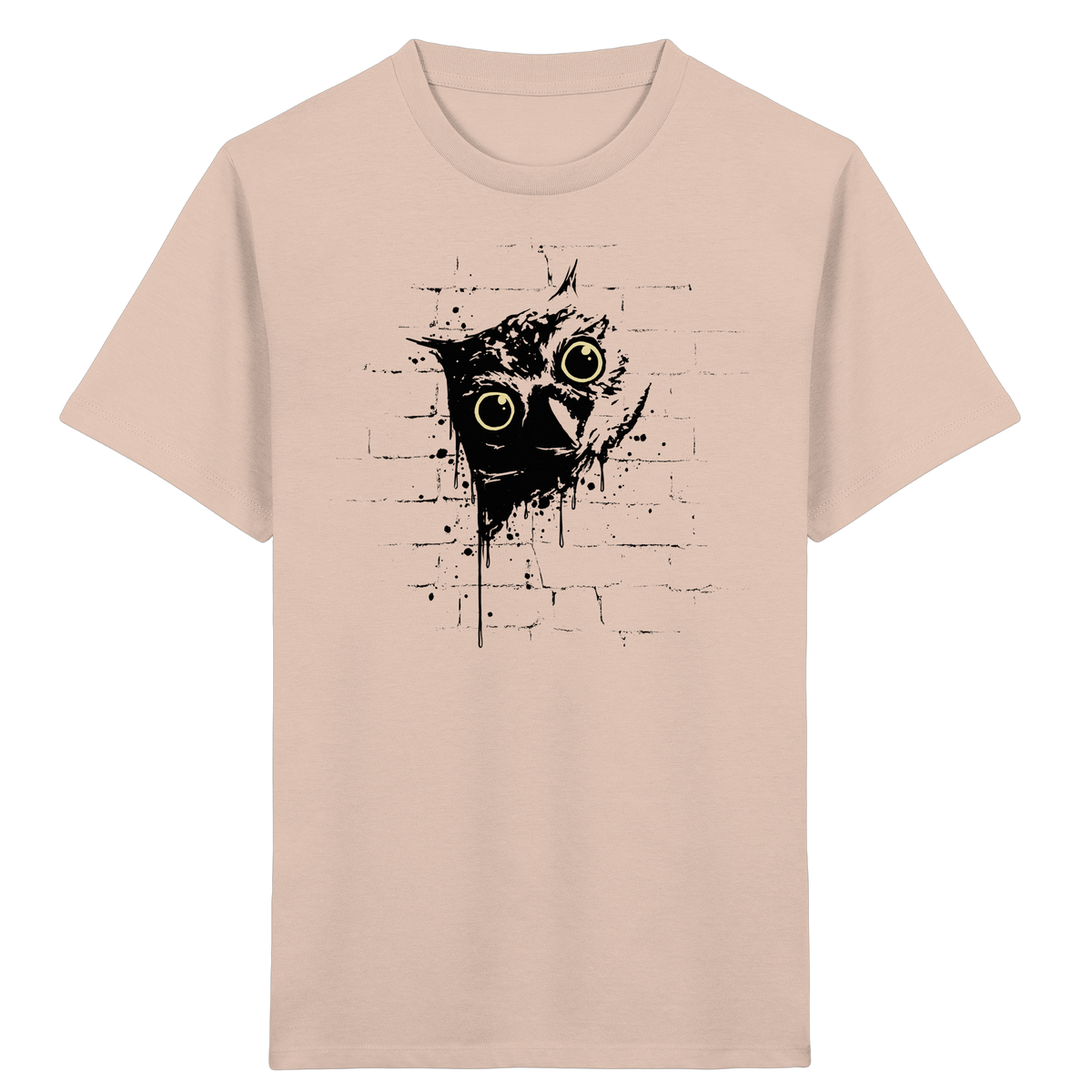 Lässige Street Art Eule - Kids Organic Shirt