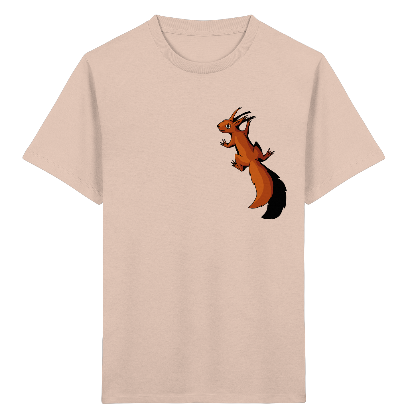 Süßes Eichhörnchen klettert - Kids Organic Shirt