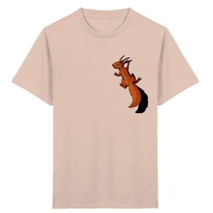 Süßes Eichhörnchen klettert - Kids Organic Shirt