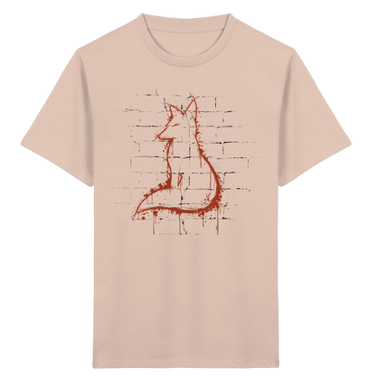 Street Art Fuchs Silhouette - Kids Organic Shirt