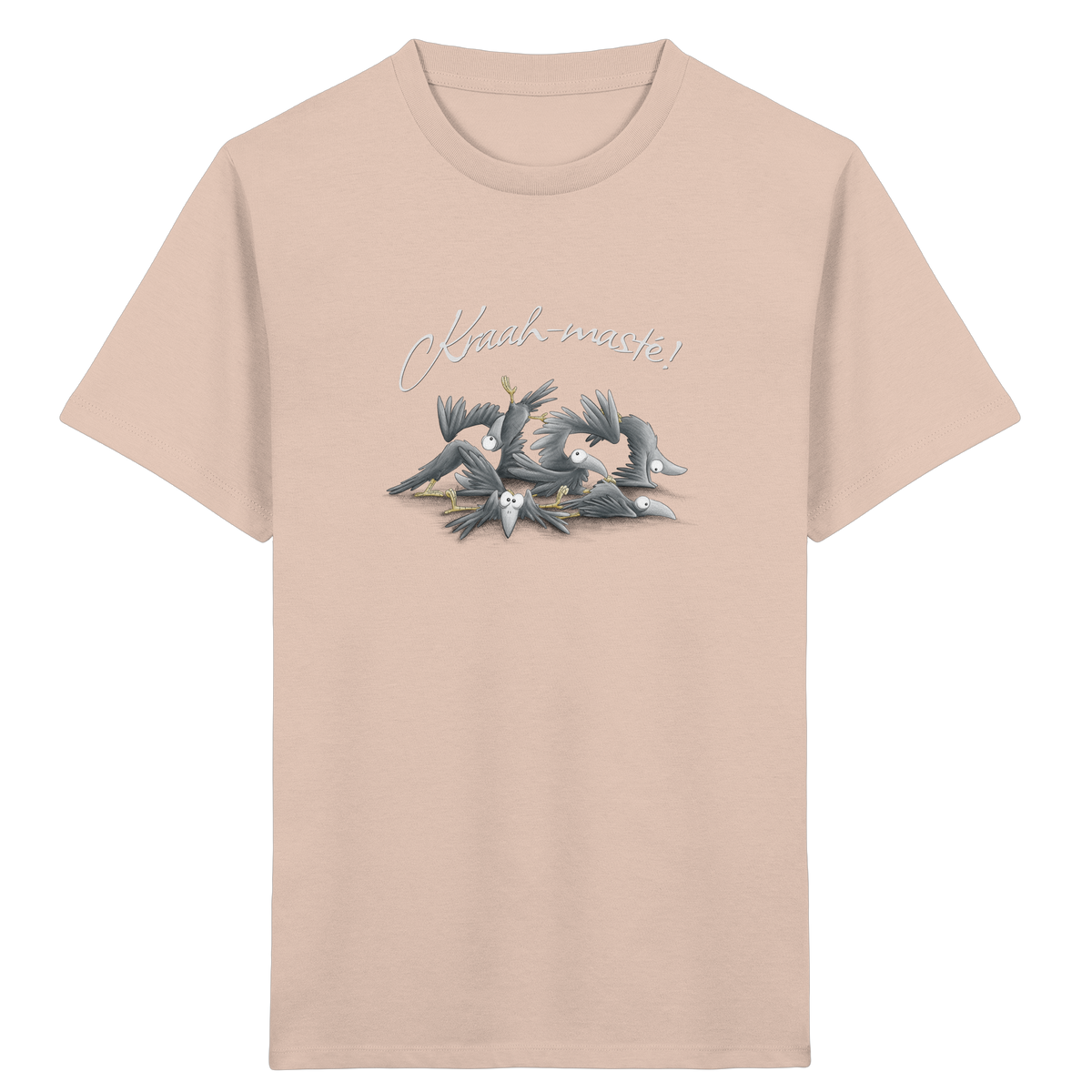 Kraah-masté! Yoga Raben Krähen - Kids Organic Shirt
