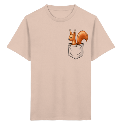 Lässiges Eichhörnchen In Tasche - Kids Organic Shirt
