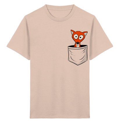Fuchs in der Brusttasche | Taschen-Fuchs - Kids Organic Shirt