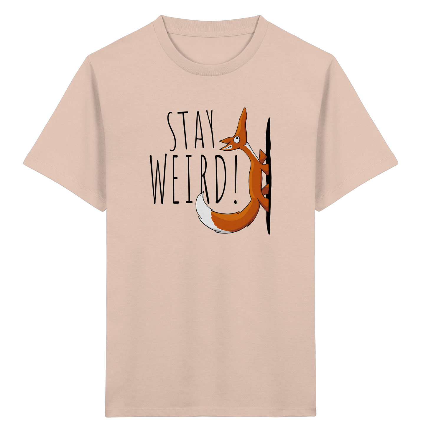 Stay Weird! Schräger Fuchs - Kids Organic Shirt
