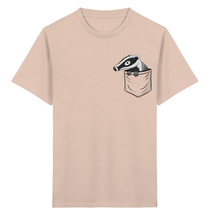 Lustig gemütlicher Dachs In der Tasche - Kids Organic Shirt