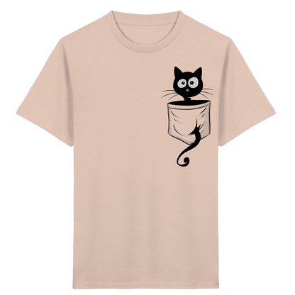 Schwarze Katze in der Tasche - Kids Organic Shirt