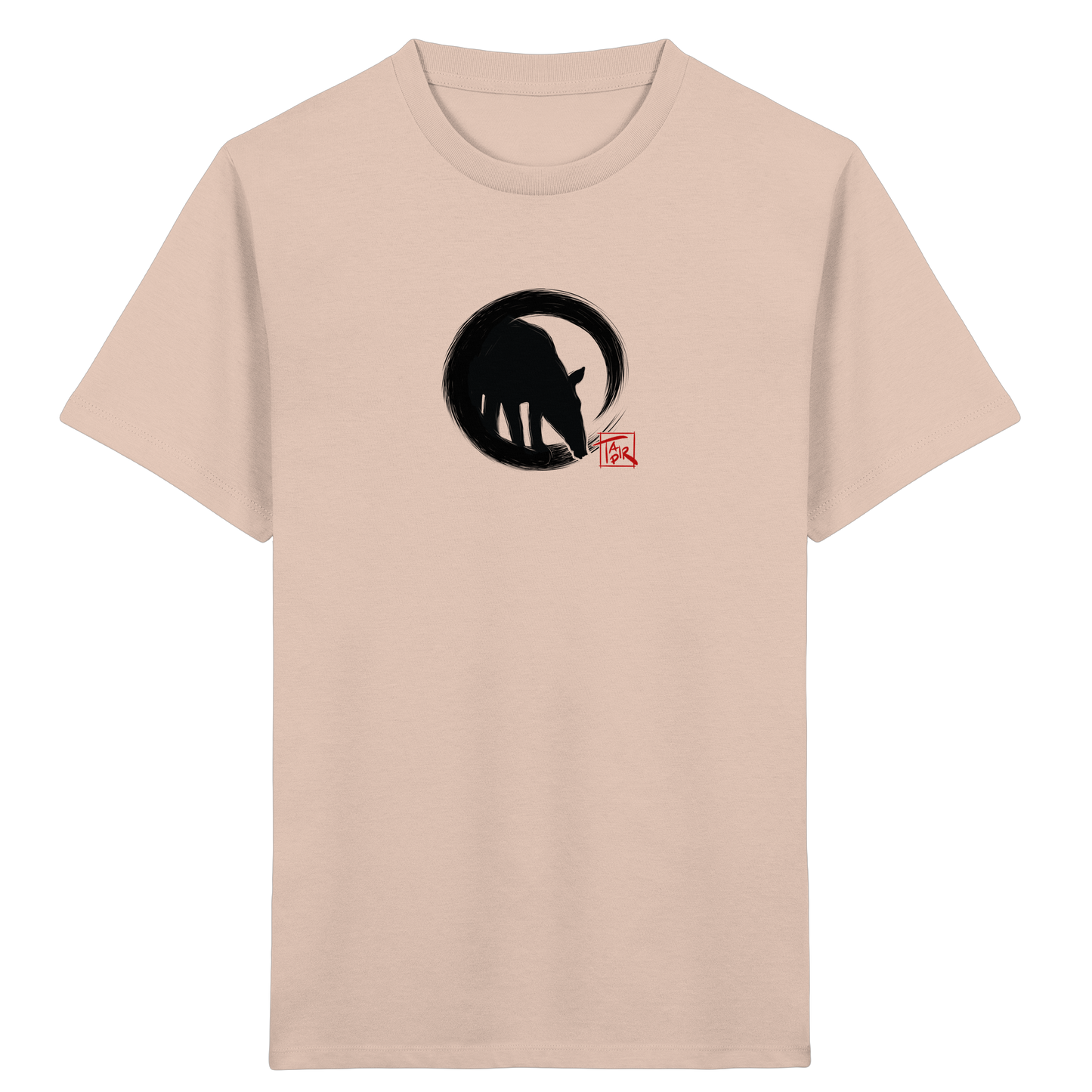Zen Tapir im japanischen Enso Kreis - Kids Organic Shirt