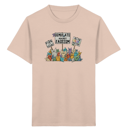 Demo-Katzen gegen Faschismus und für Vielfalt - Kids Organic Shirt