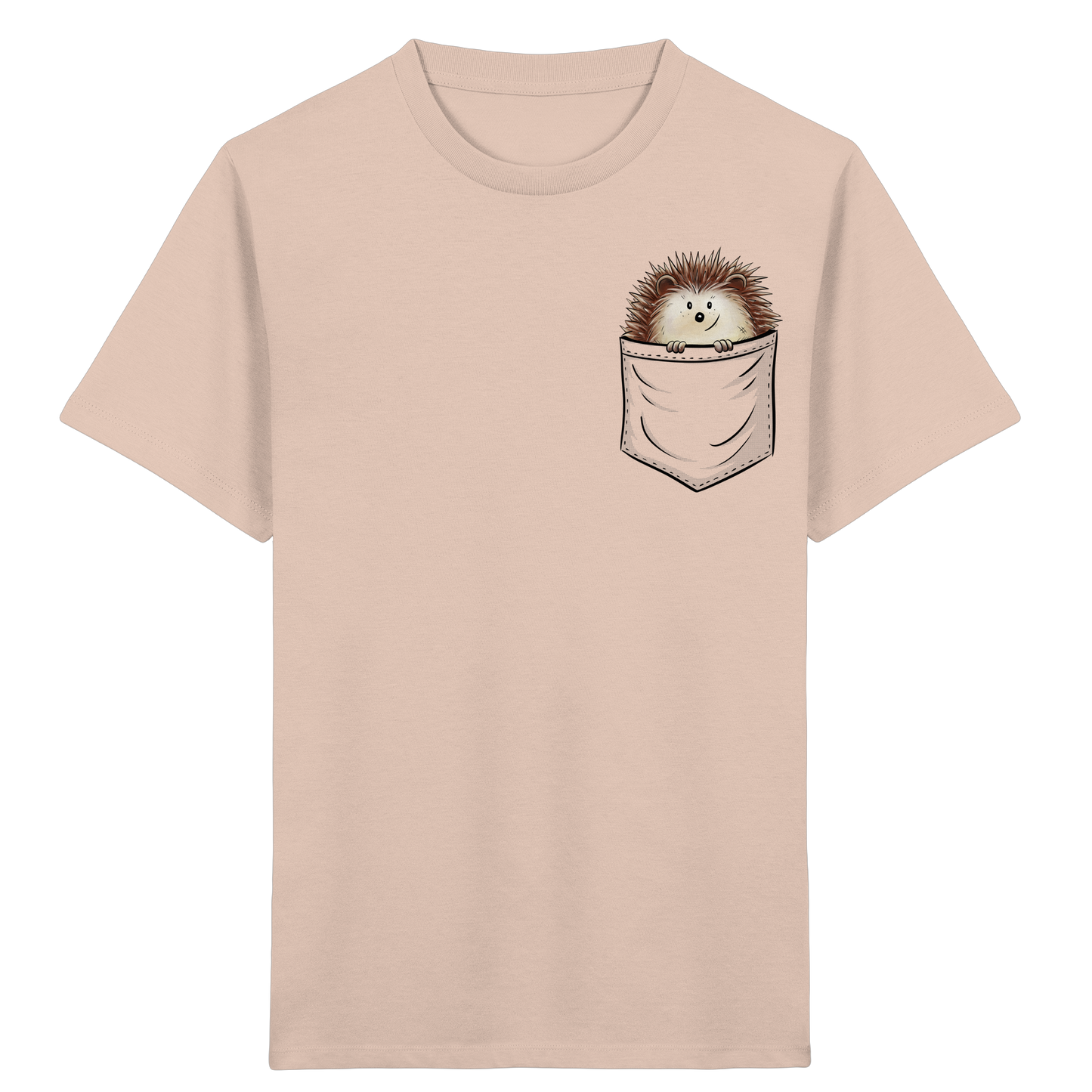 Lustiger Igel in Deiner Brust-Tasche - Kids Organic Shirt