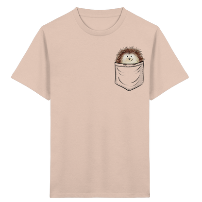 Lustiger Igel in Deiner Brust-Tasche - Kids Organic Shirt