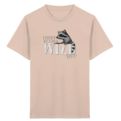 Bisschen wild heute! Waschbär - Kids Organic Shirt