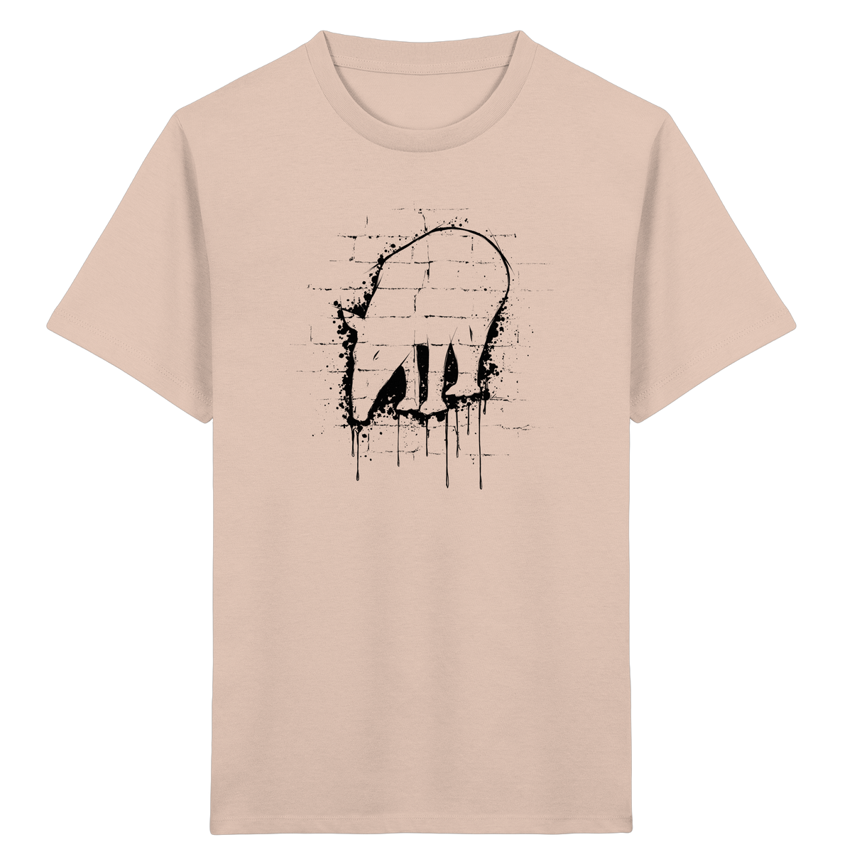 Urban Street Art Tapir Silhouette - Kids Organic Shirt