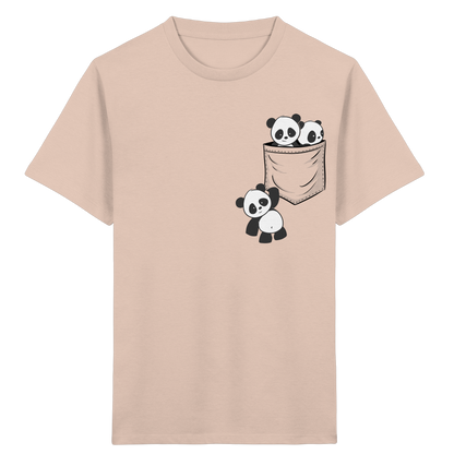 Kawaii Pandas in der Tasche - Kids Organic Shirt