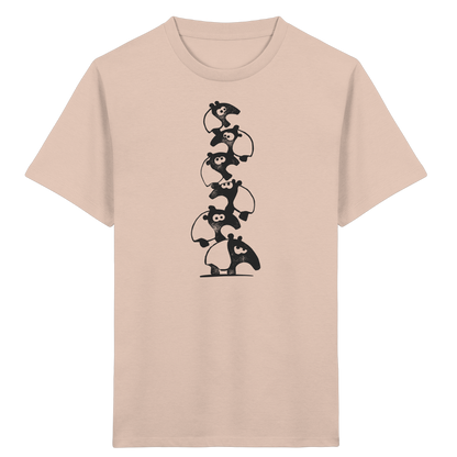 Lustiger Haufen aus Schabracken-Tapiren - Kids Organic Shirt