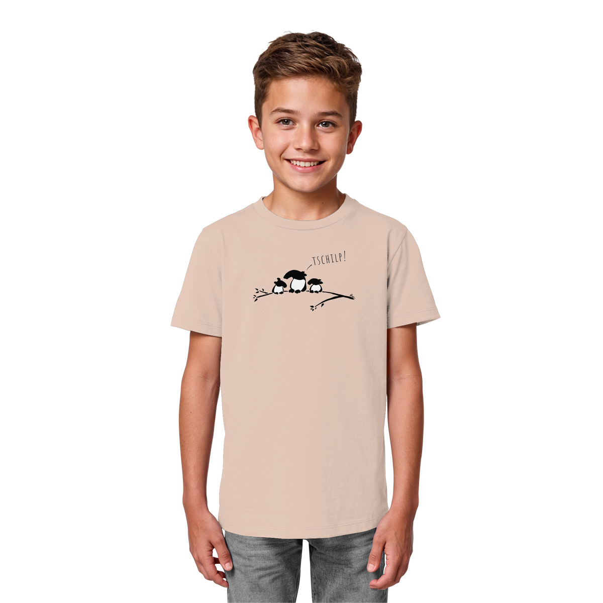 Drei kleine Tapir-Vögel - Kids Organic Shirt