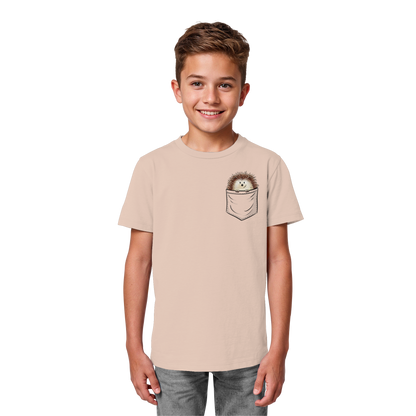 Lustiger Igel in Deiner Brust-Tasche - Kids Organic Shirt