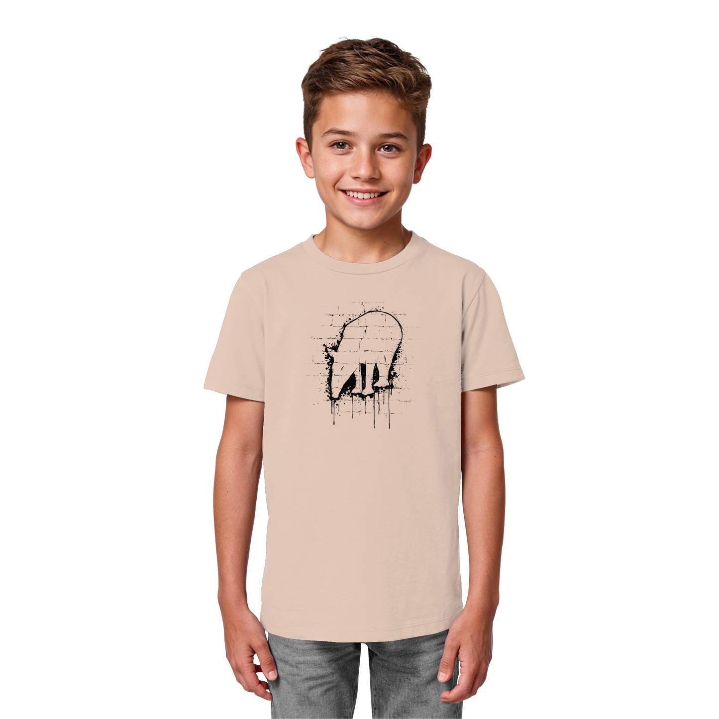 Urban Street Art Tapir Silhouette - Kids Organic Shirt