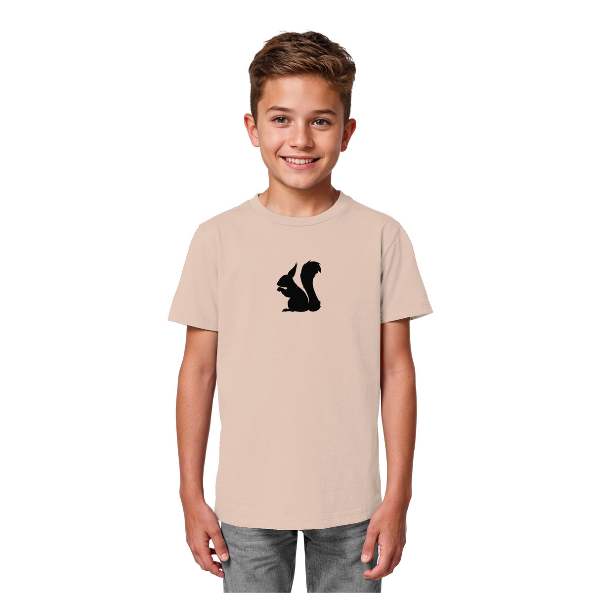 Eichhörnchen Silhouette - Kids Organic Shirt