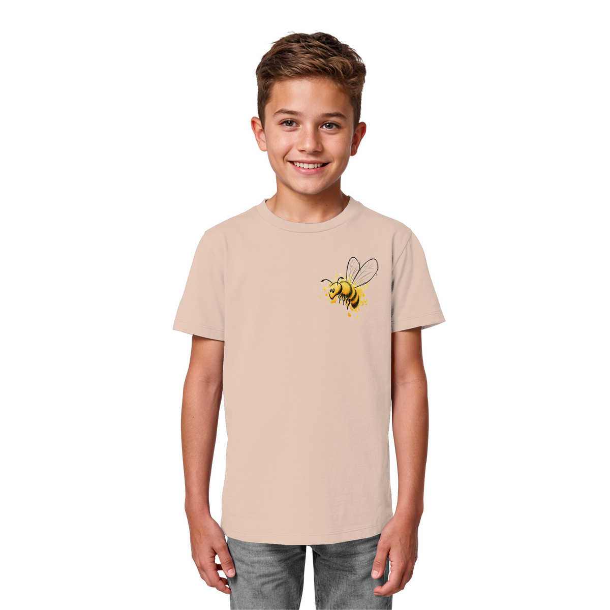 Lässige kleine Honig-Biene - Kids Organic Shirt