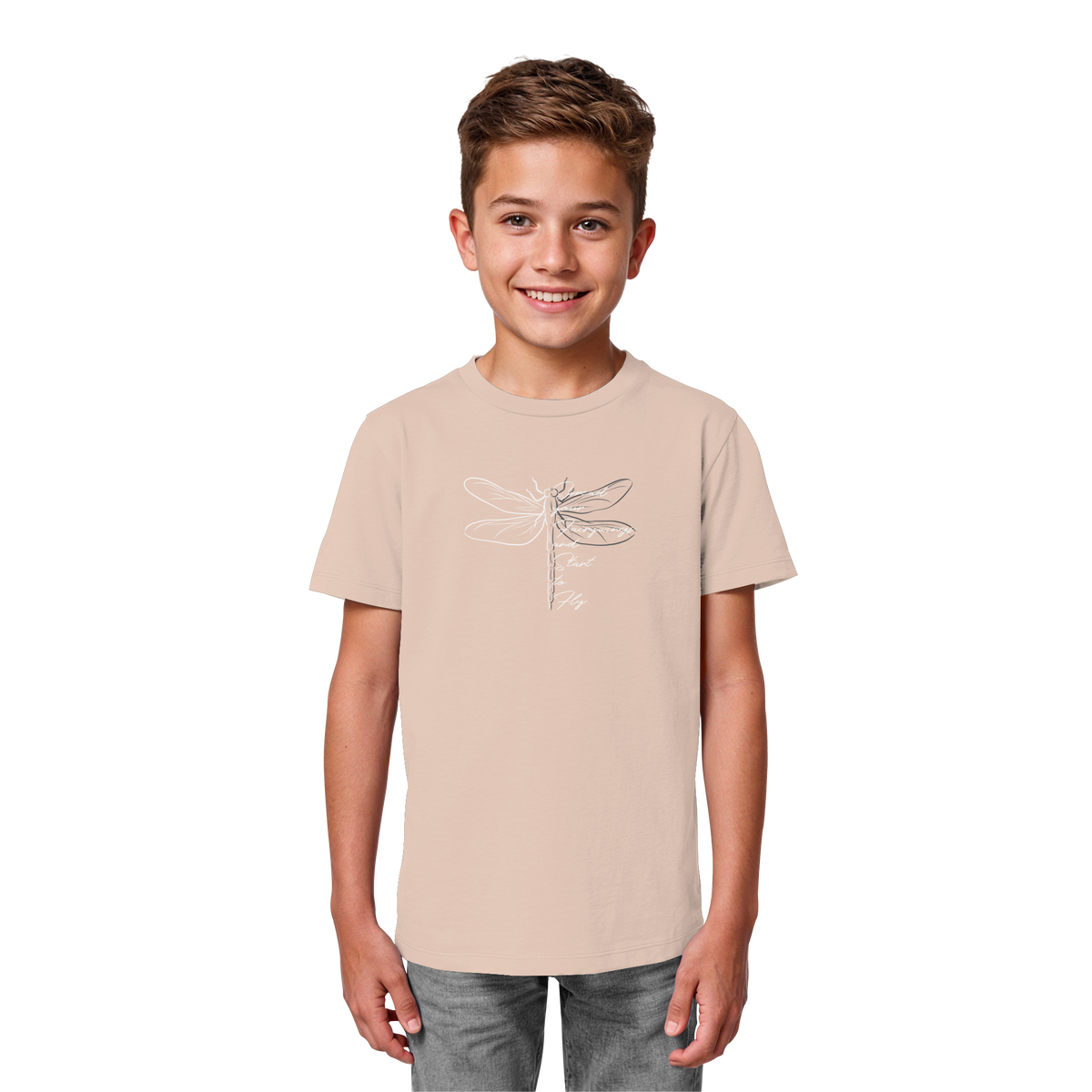 Breite die Flügel aus und flieg los | Libelle - Kids Organic Shirt