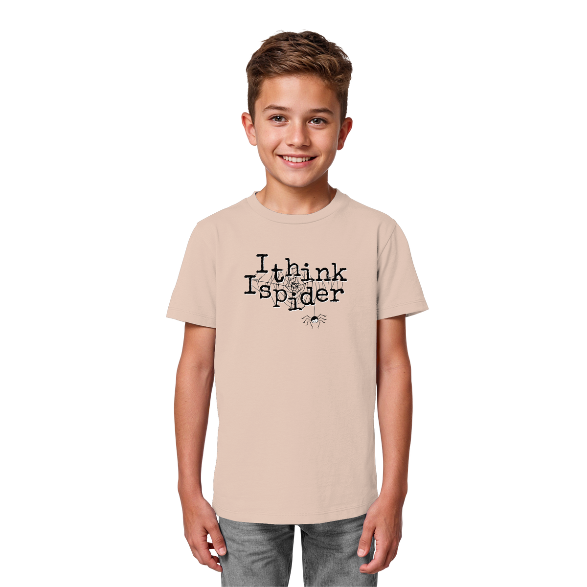 I think I spider - Spinne - Kids Organic Shirt