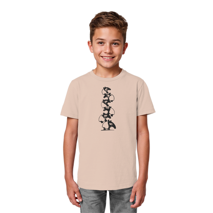 Lustiger Haufen aus Schabracken-Tapiren - Kids Organic Shirt