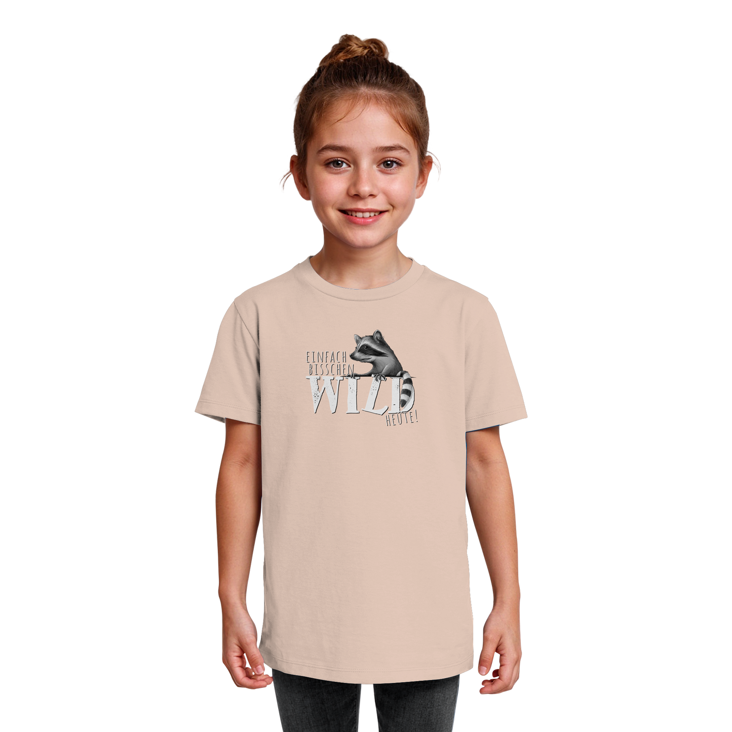 Bisschen wild heute! Waschbär - Kids Organic Shirt