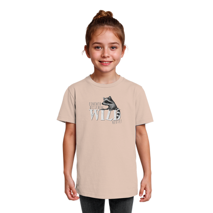 Bisschen wild heute! Waschbär - Kids Organic Shirt