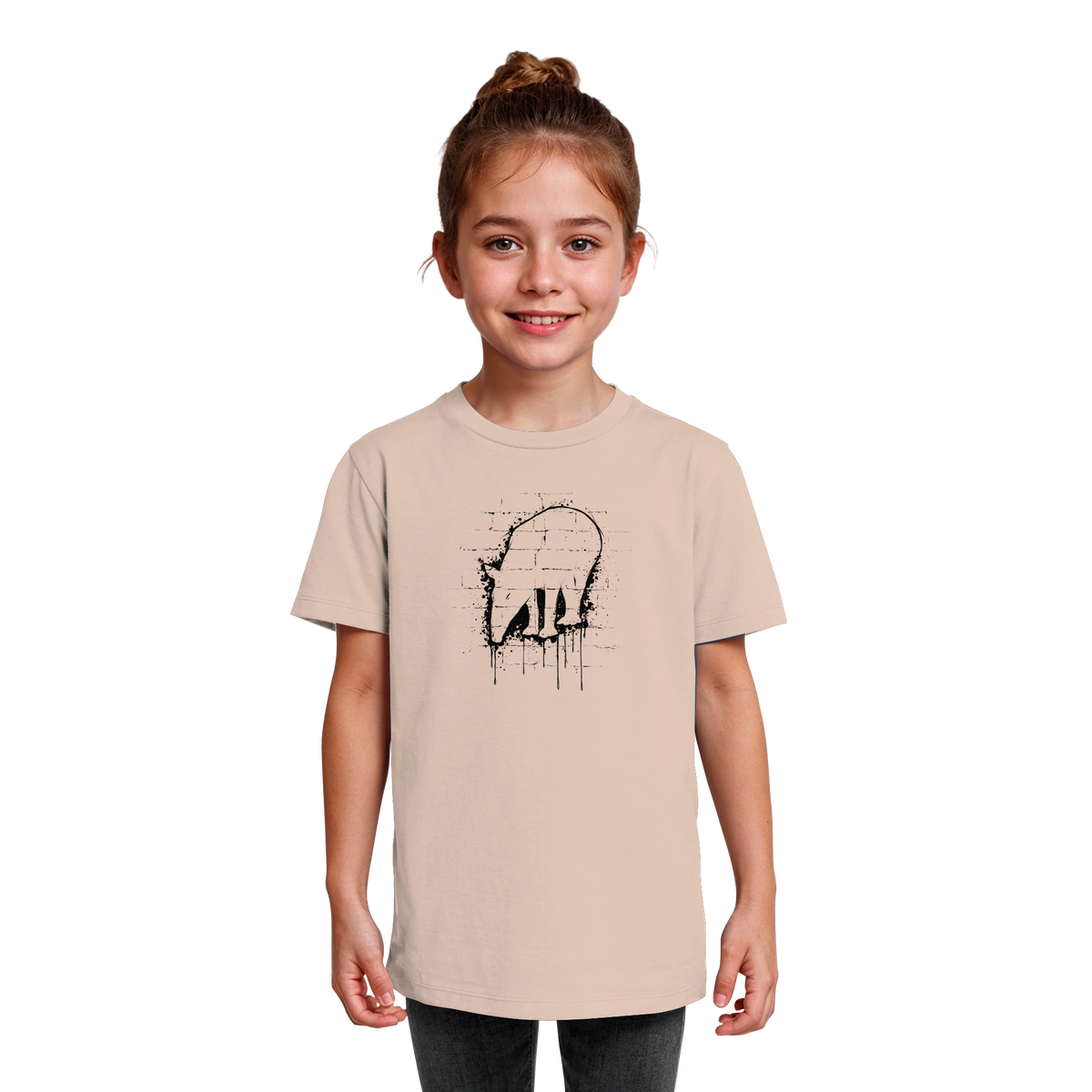 Urban Street Art Tapir Silhouette - Kids Organic Shirt