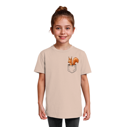 Lässiges Eichhörnchen In Tasche - Kids Organic Shirt