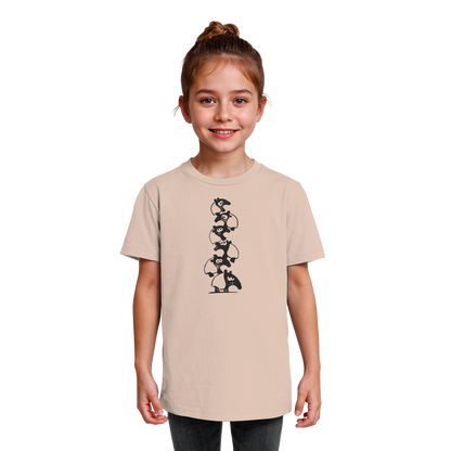Lustiger Haufen aus Schabracken-Tapiren - Kids Organic Shirt