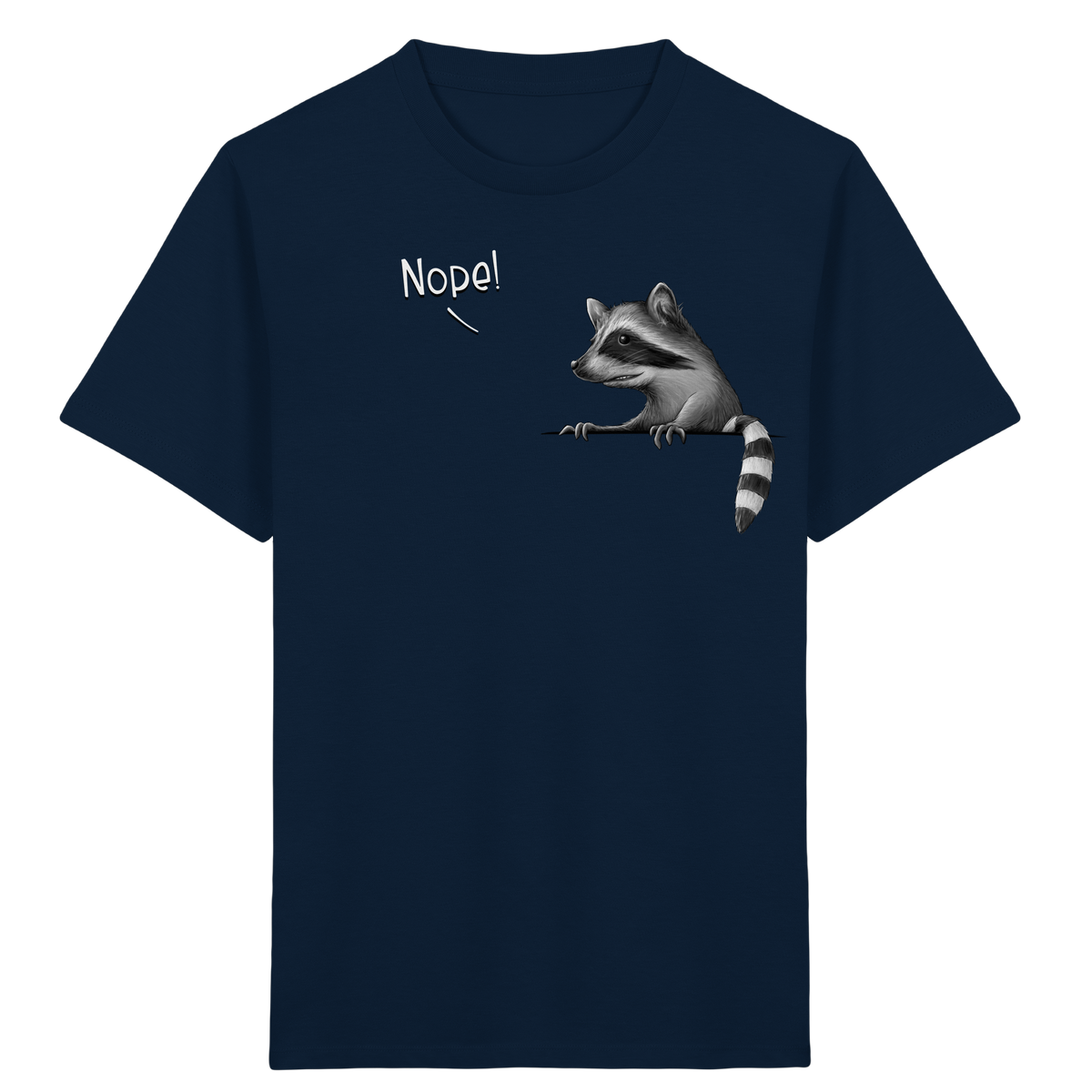 Nope! Frecher verwegener Waschbär - Kids Organic Shirt