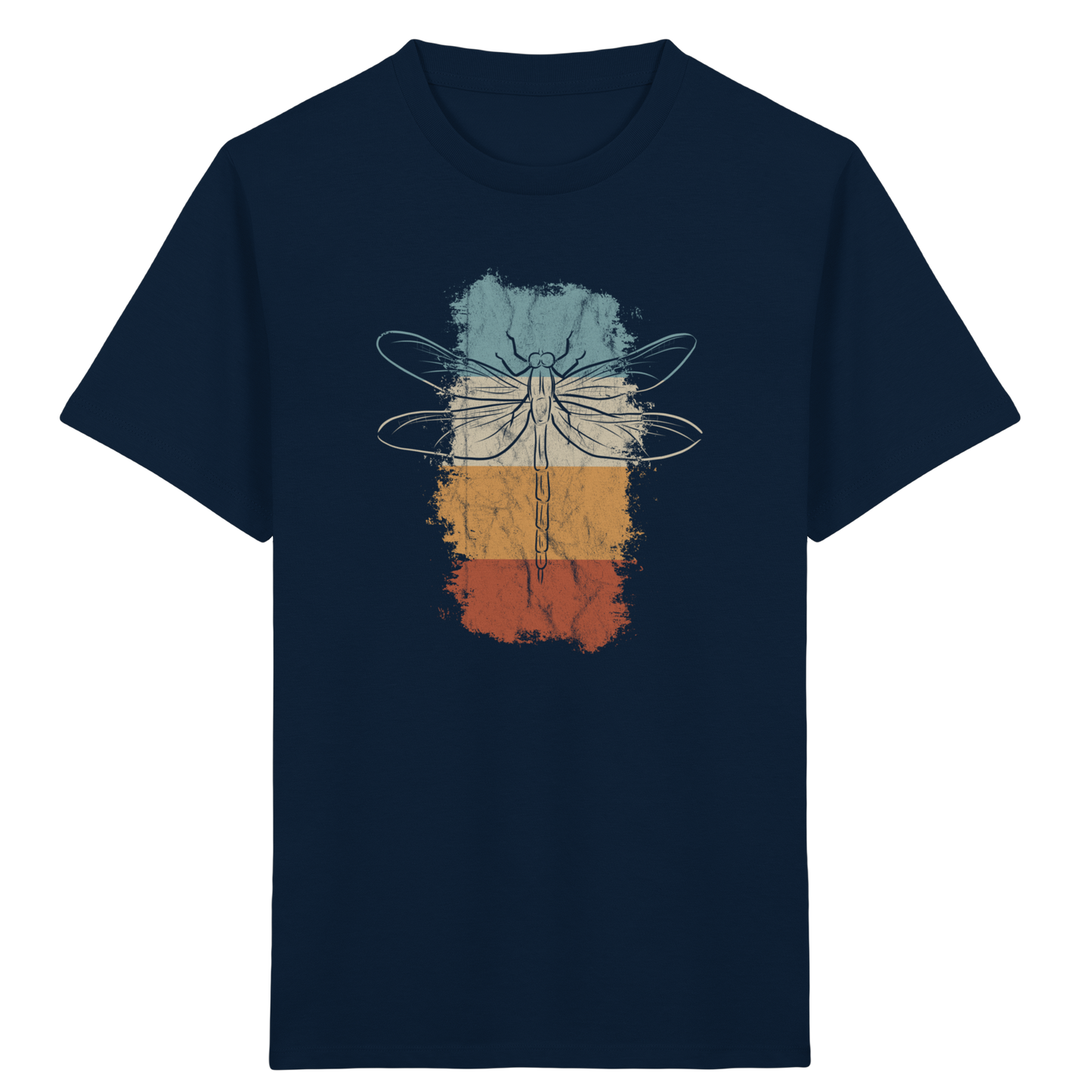 Retro Kunst Libelle | Vintage Dragonfly - Kids Organic Shirt
