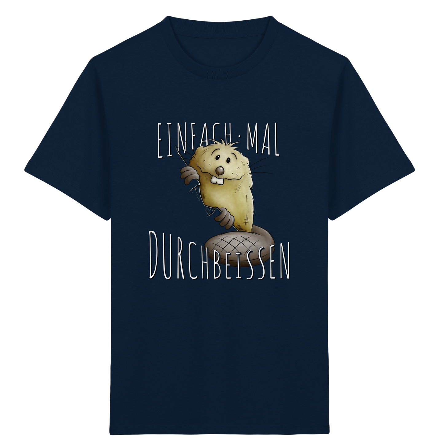 Einfach mal Durchbeissen Biber - Kids Organic Shirt