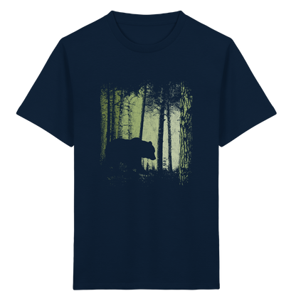 Braunbär im Zwielicht Wald - Kids Organic Shirt